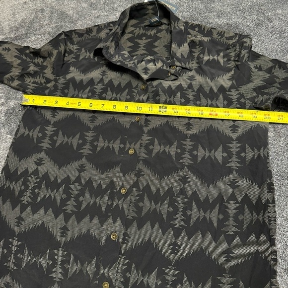 NWT Pendleton North Plains Tunic in Black Sonora Silk size small - Picture 7 of 11